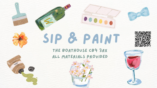 Sip&Paint Adult Painting Club-October watercolour cottages & meadows