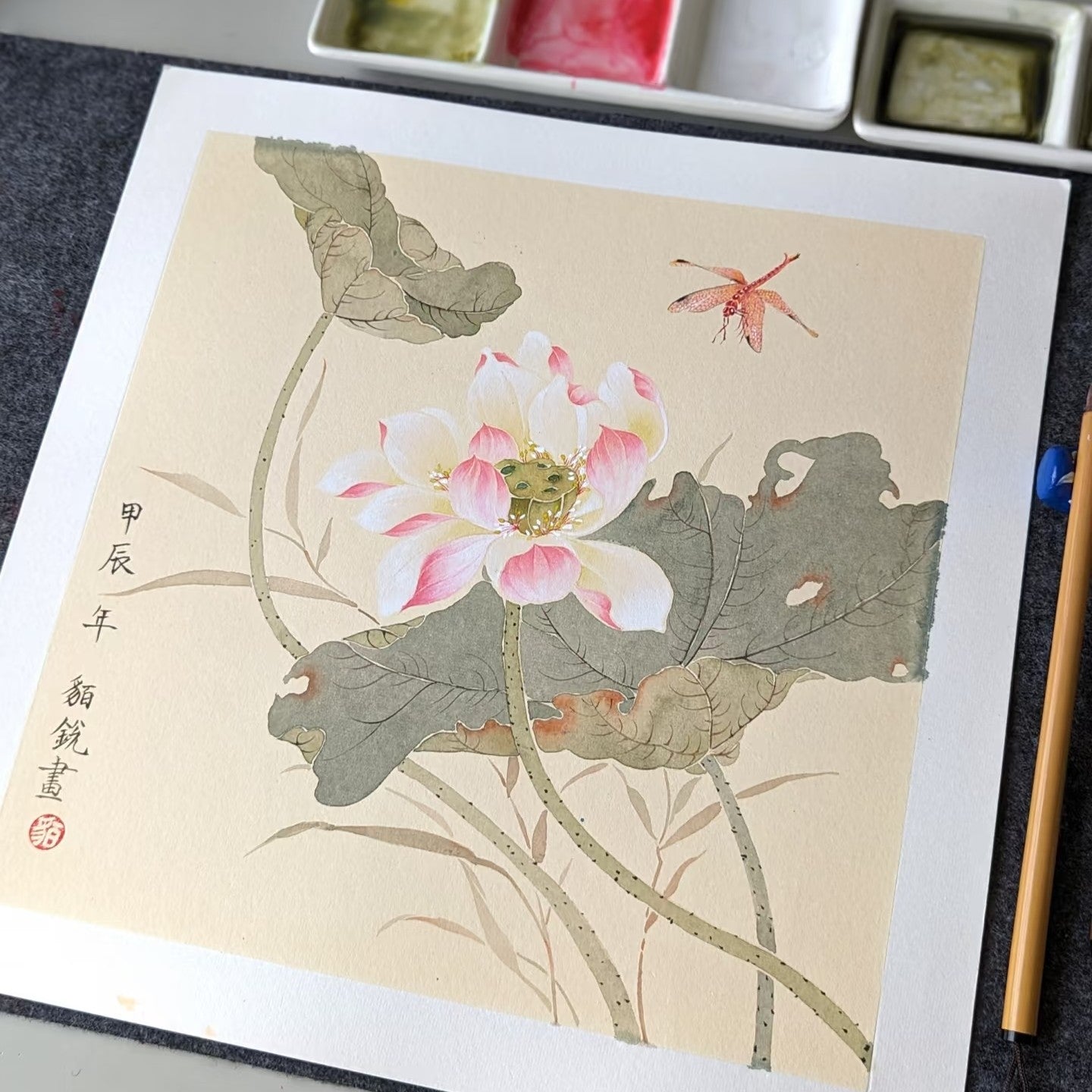 Sip&Paint Adult Painting Club-July Lotus Flowers with Chinese Brush Painting