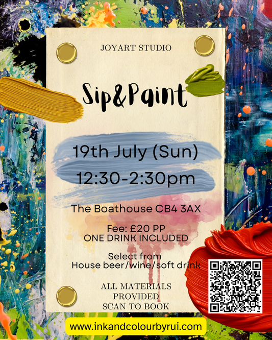 Sip&Paint Adult Painting Club-July Lotus Flowers with Chinese Brush Painting