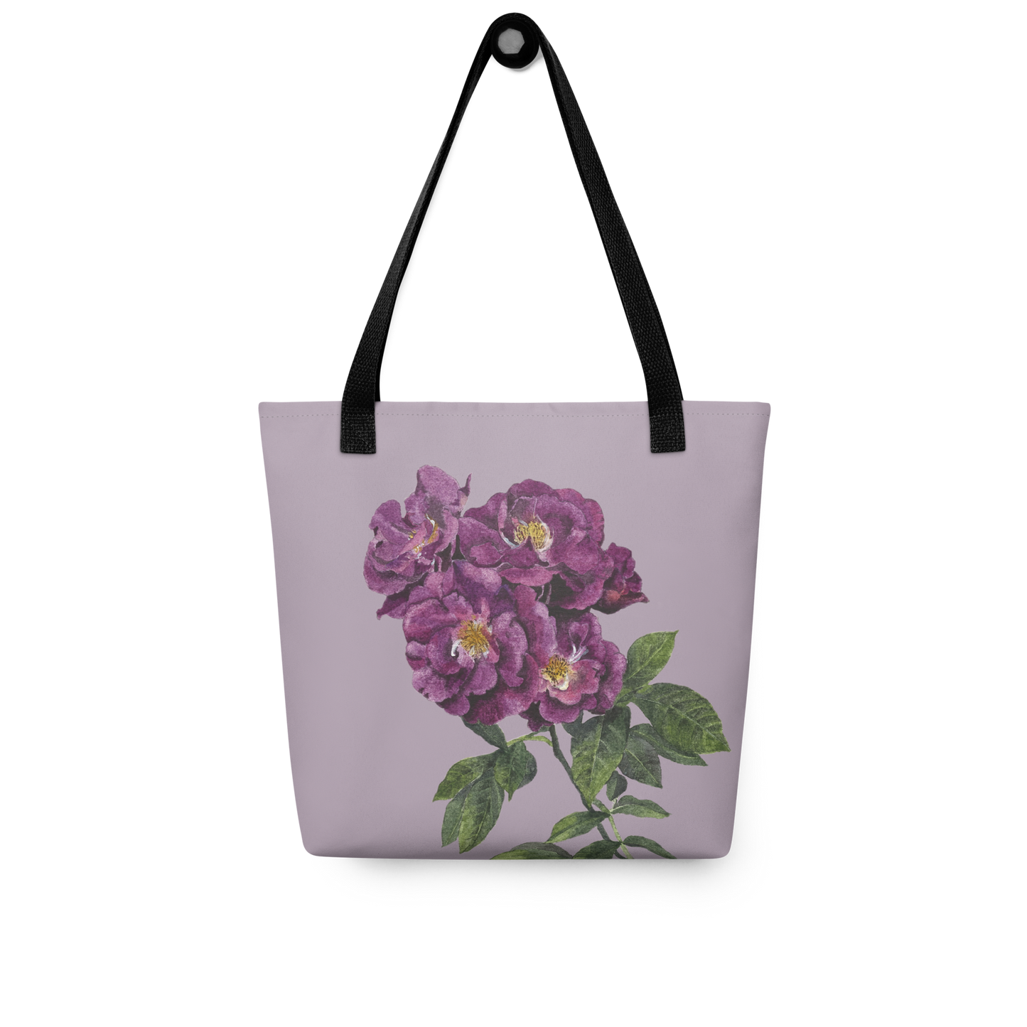 Floral Tote Bag, Watercolour Rose Bag, Botanical Canvas Tote, Romantic Flower Gift